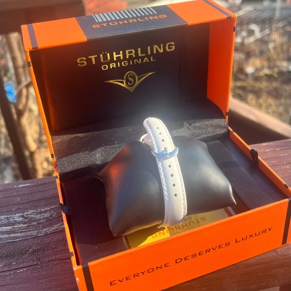 Stührling white watch womens. - Picture 6 of 8